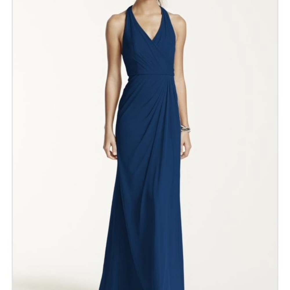 David's Bridal Size 16 Bridesmaid Dress, in Marine